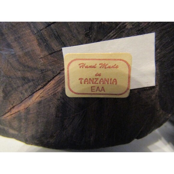 African Bookends Vintage Black Ebony Hand Carved Wood Head Art 9in - Picture 7 of 9